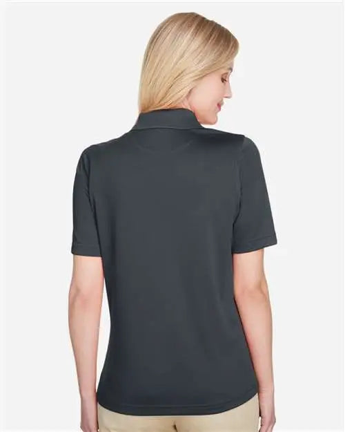 Harriton M348w Women’s Advantage Snag Protection Plus Polo - Dark Charcoal