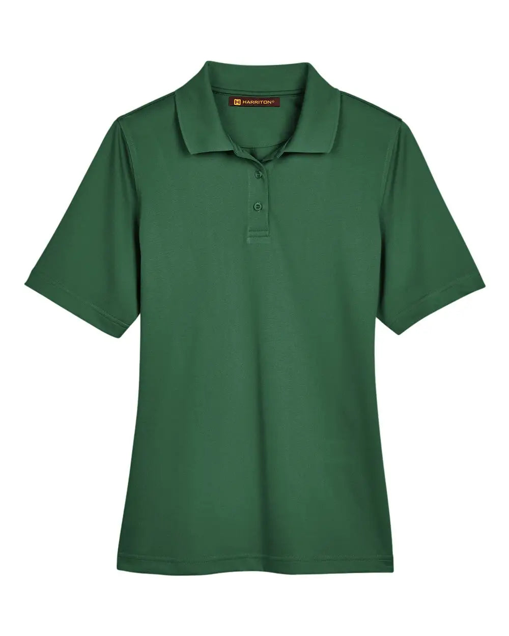 Harriton M348w Women’s Advantage Snag Protection Plus Polo - Dark Green - Xs