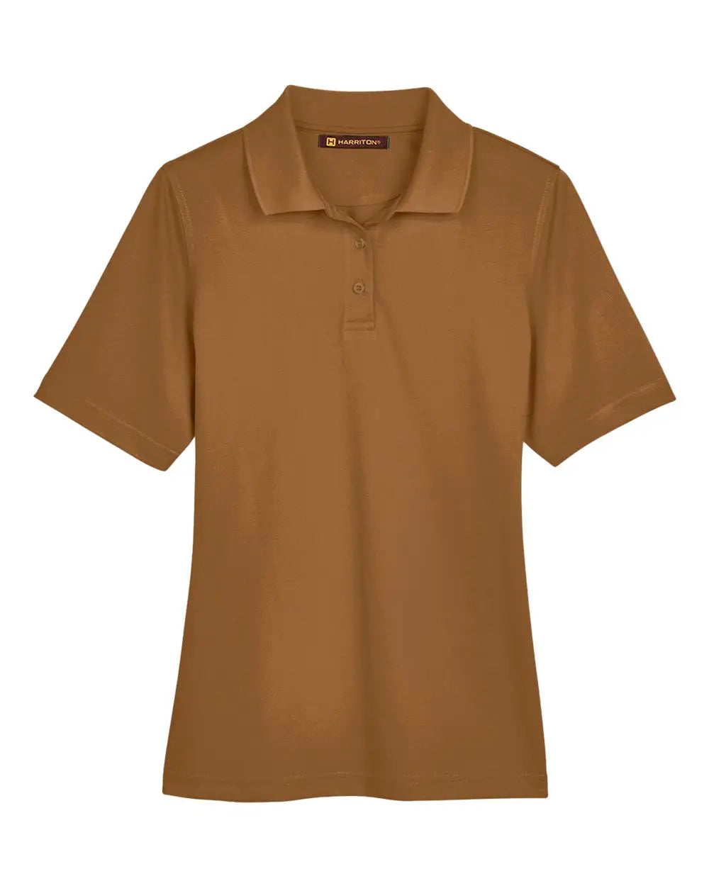 Harriton M348w Women’s Advantage Snag Protection Plus Polo - Duck Brown - Xs