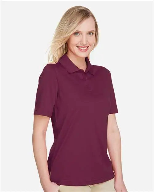Harriton M348w Women’s Advantage Snag Protection Plus Polo - Maroon