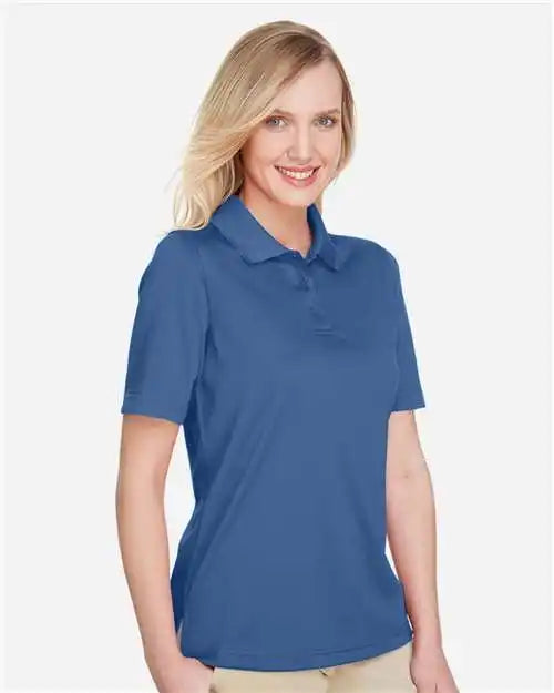 Harriton M348w Women’s Advantage Snag Protection Plus Polo - Pool Blue