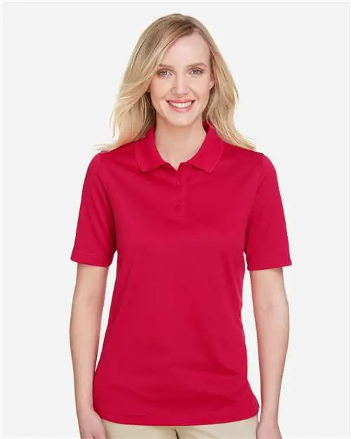 Harriton M348w Women’s Advantage Snag Protection Plus Polo - Red