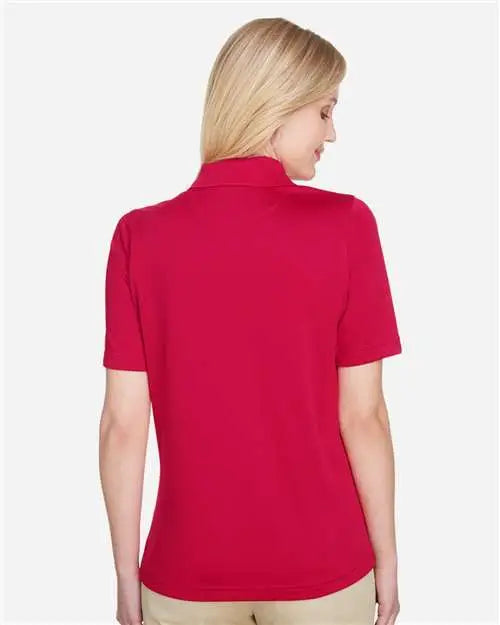 Harriton M348w Women’s Advantage Snag Protection Plus Polo - Red
