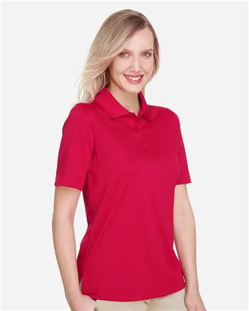 Harriton M348w Women’s Advantage Snag Protection Plus Polo - Red