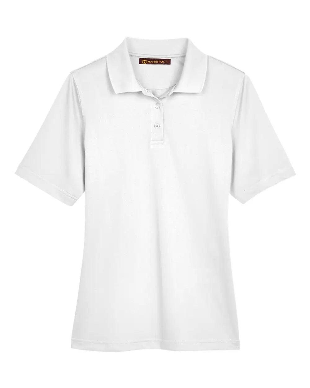 Harriton M348w Women’s Advantage Snag Protection Plus Polo - White