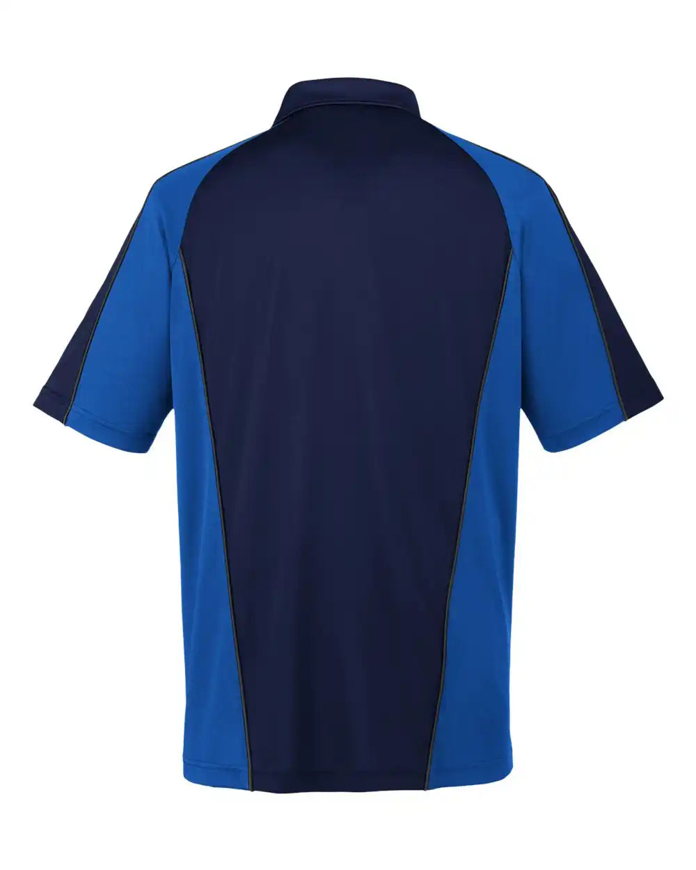Harriton M385 Men’s Advantage Snag Protection Plus Il Colorblock Polo - Dark Navy True Royal Charcoal - Navy/ Royal/ / s