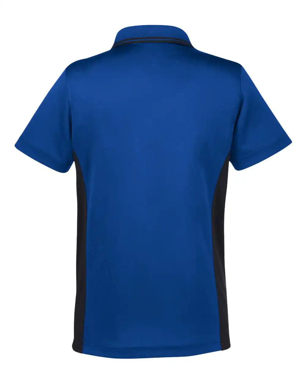 Harriton M386w Women’s Flash Snag Protection Plus Il Colorblock Polo - True Royal Black - Royal/ / Xs