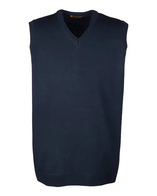 Harriton M415 Men’s Pilbloc™ V-neck Sweater Vest - Dark Navy
