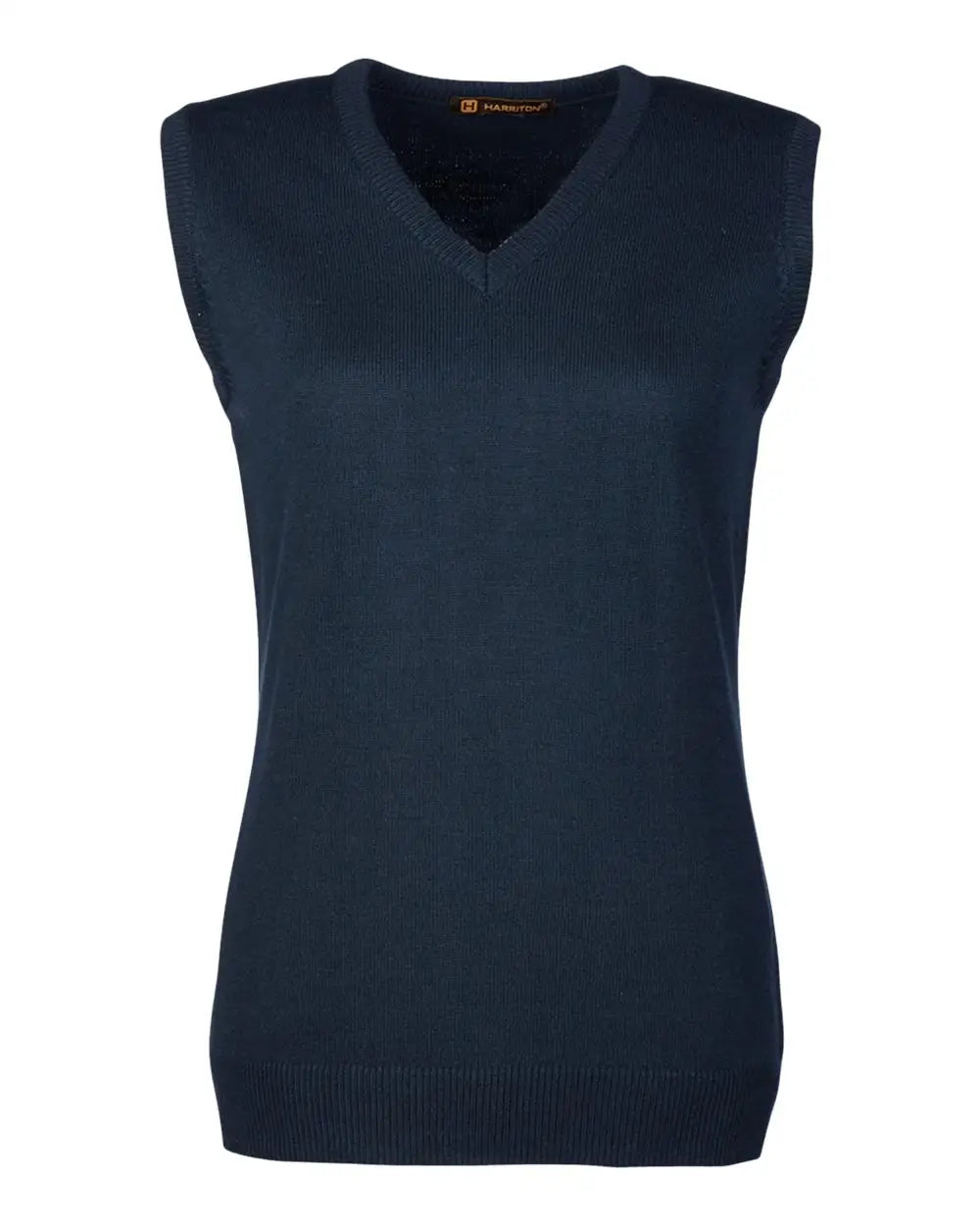 Harriton M415w Women’s Pilbloc V-neck Sweater Vest - Dark Navy