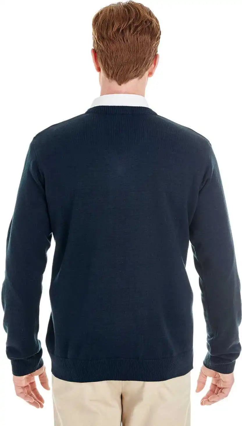 Harriton M420 Men’s Pilbloc V-neck Sweater - Dark Navy - Adult m