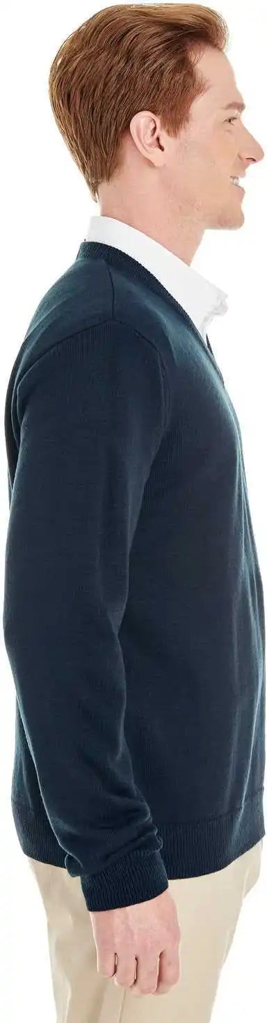 Harriton M420 Men’s Pilbloc V-neck Sweater - Dark Navy - Adult m
