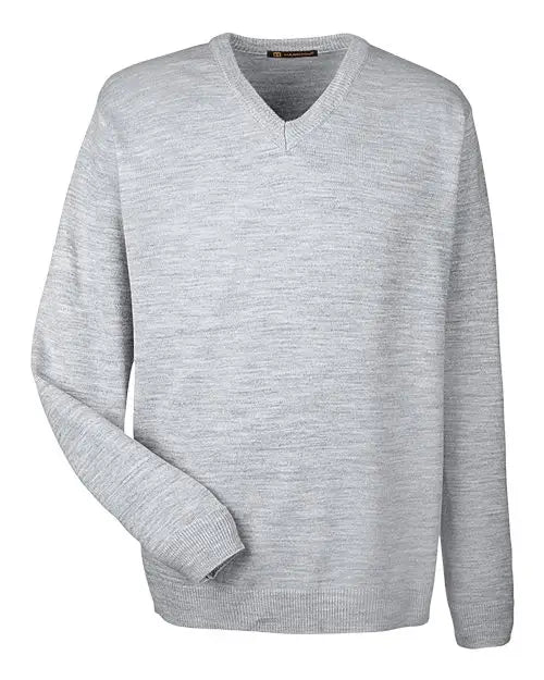 Harriton M420 Men’s Pilbloc™ V-neck Sweater - Grey Heather