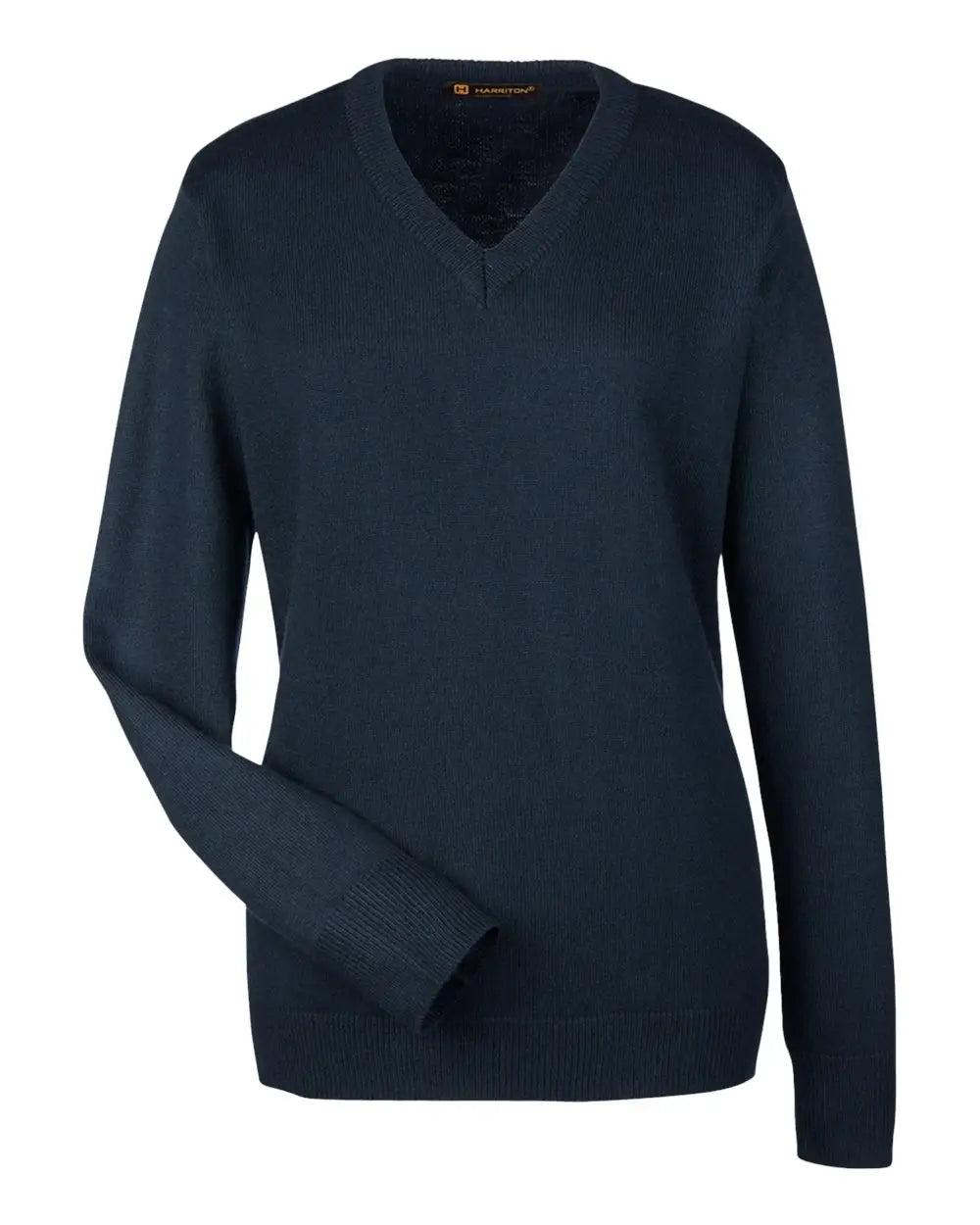 Harriton M420w Womens Pilbloc V-neck Sweater - Dark Navy