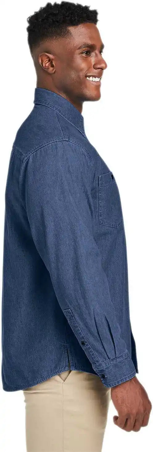 Harriton M540 Men’s Denim Shirt-jacket - Dark