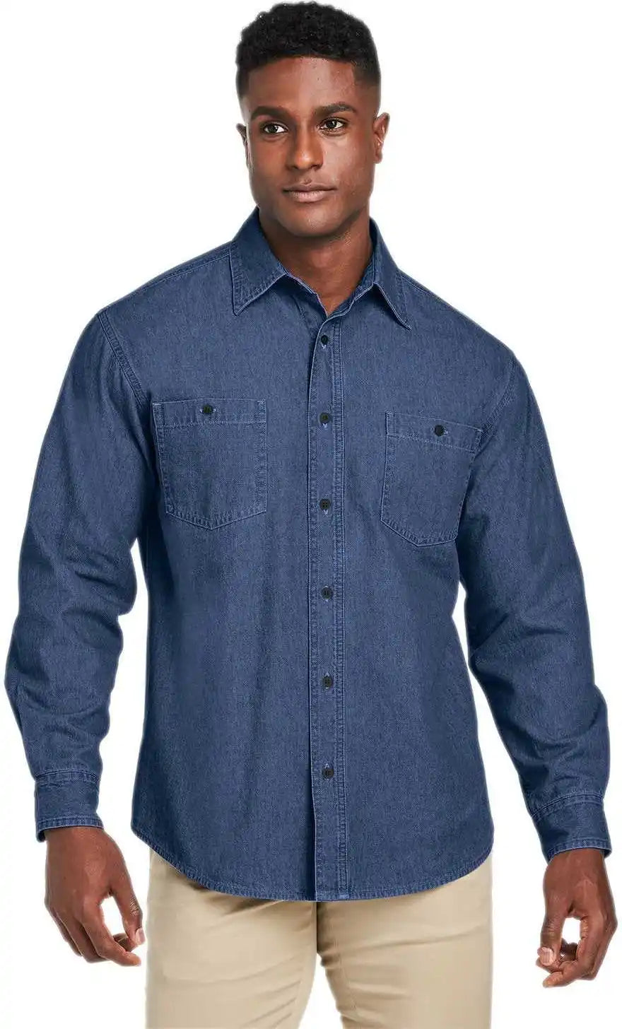 Harriton M540 Men’s Denim Shirt-jacket - Dark