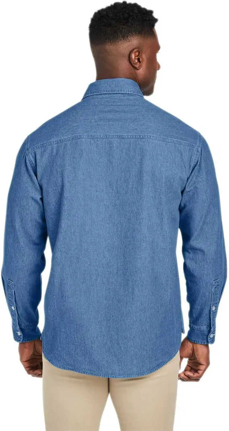 Harriton M540 Men’s Denim Shirt-jacket - Light