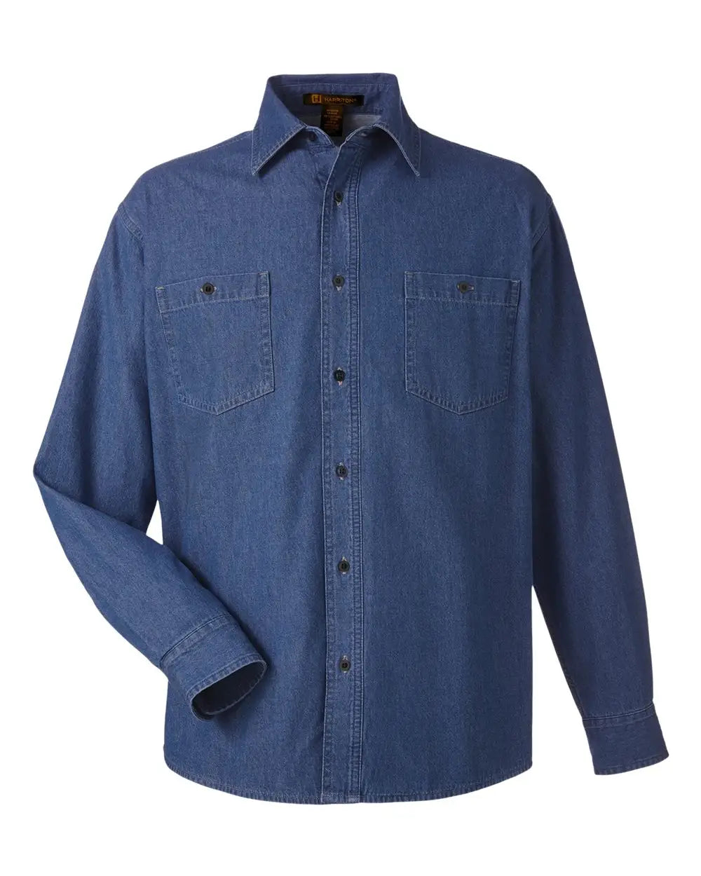 Harriton M540 Unisex Denim Shirt Jacket - Dark