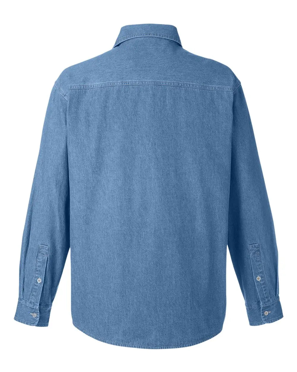 Harriton M540 Unisex Denim Shirt Jacket - Light - Xs