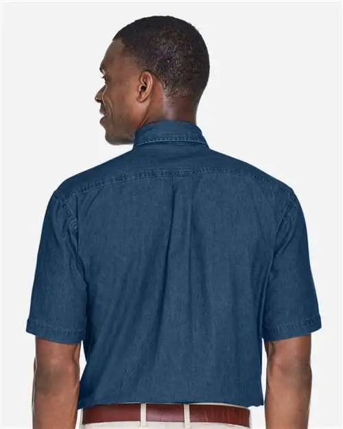 Harriton M550s Men’s Denim Shirt - Dark