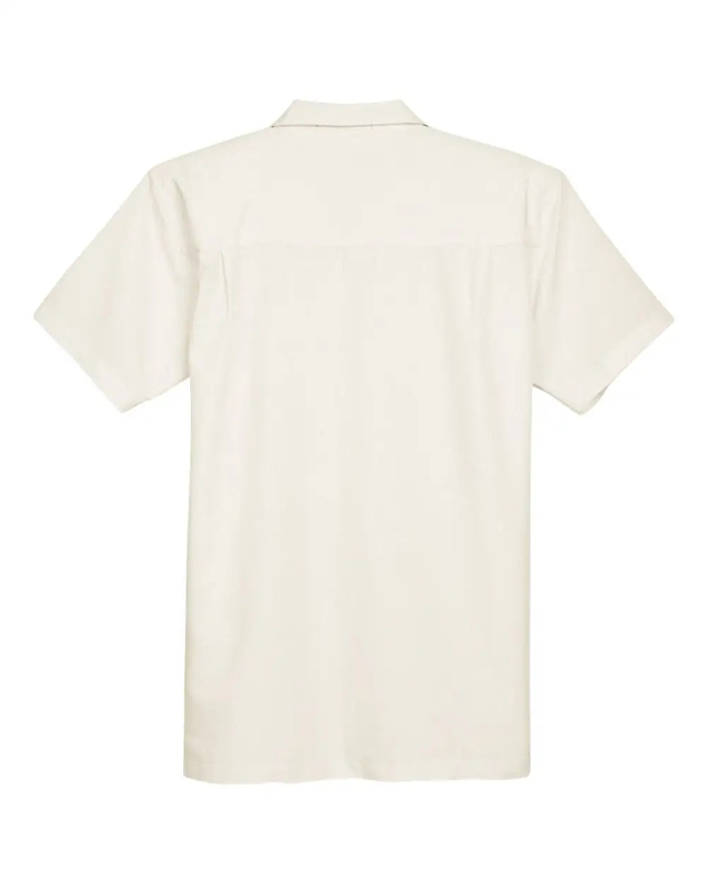 Harriton M560 Men’s Barbados Textured Camp Shirt - Cream