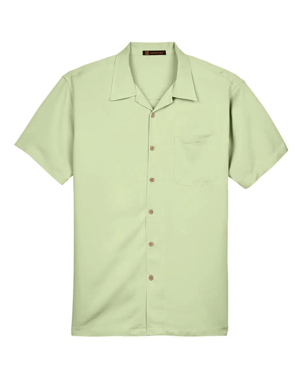 Harriton M570 Men’s Bahama Cord Camp Shirt - Green Mist - s