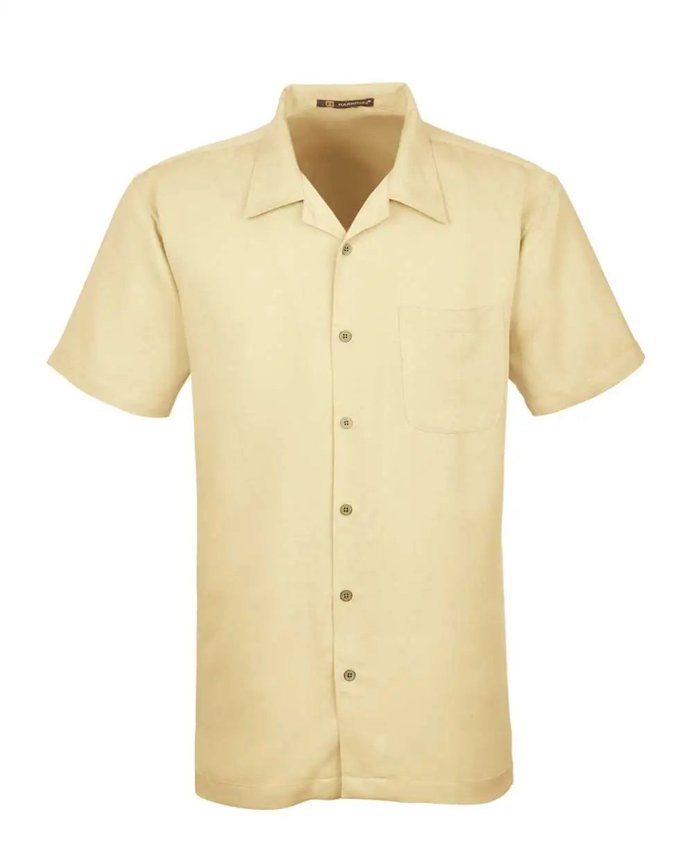 Harriton M570 Men’s Bahama Cord Camp Shirt - Sand
