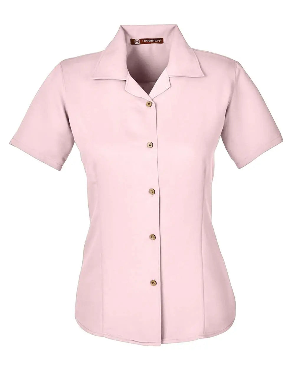 Harriton M570w Women’s Bahama Cord Camp Shirt - Blush