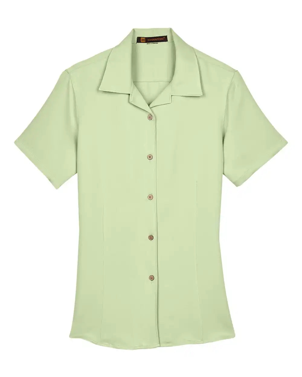 Harriton M570w Women’s Bahama Cord Camp Shirt - Green Mist - s