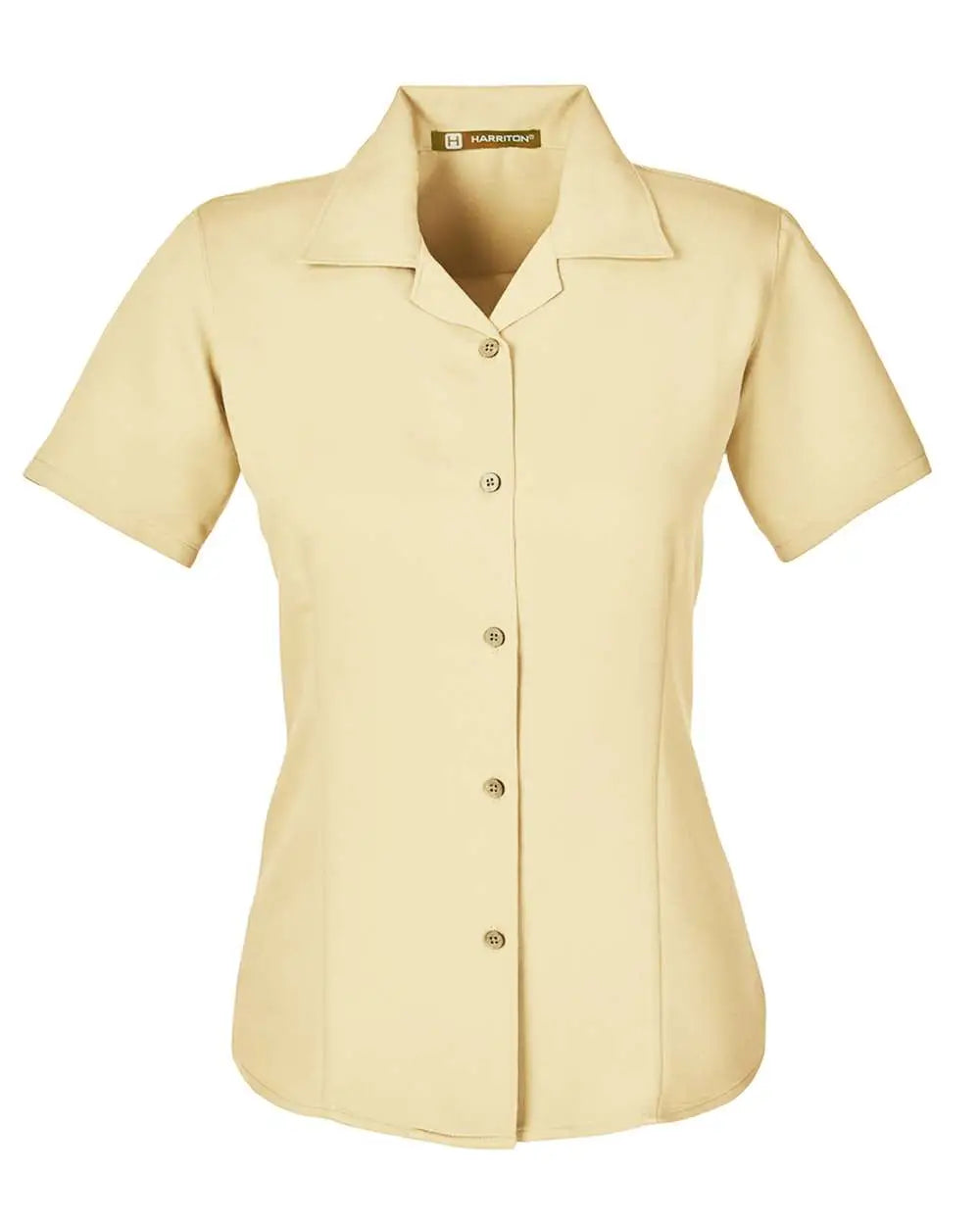 Harriton M570w Women’s Bahama Cord Camp Shirt - Sand - Ladies s