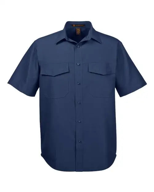 Harriton M580 Men’s Key West Short Sleeve Performance Staff Shirt - Navy