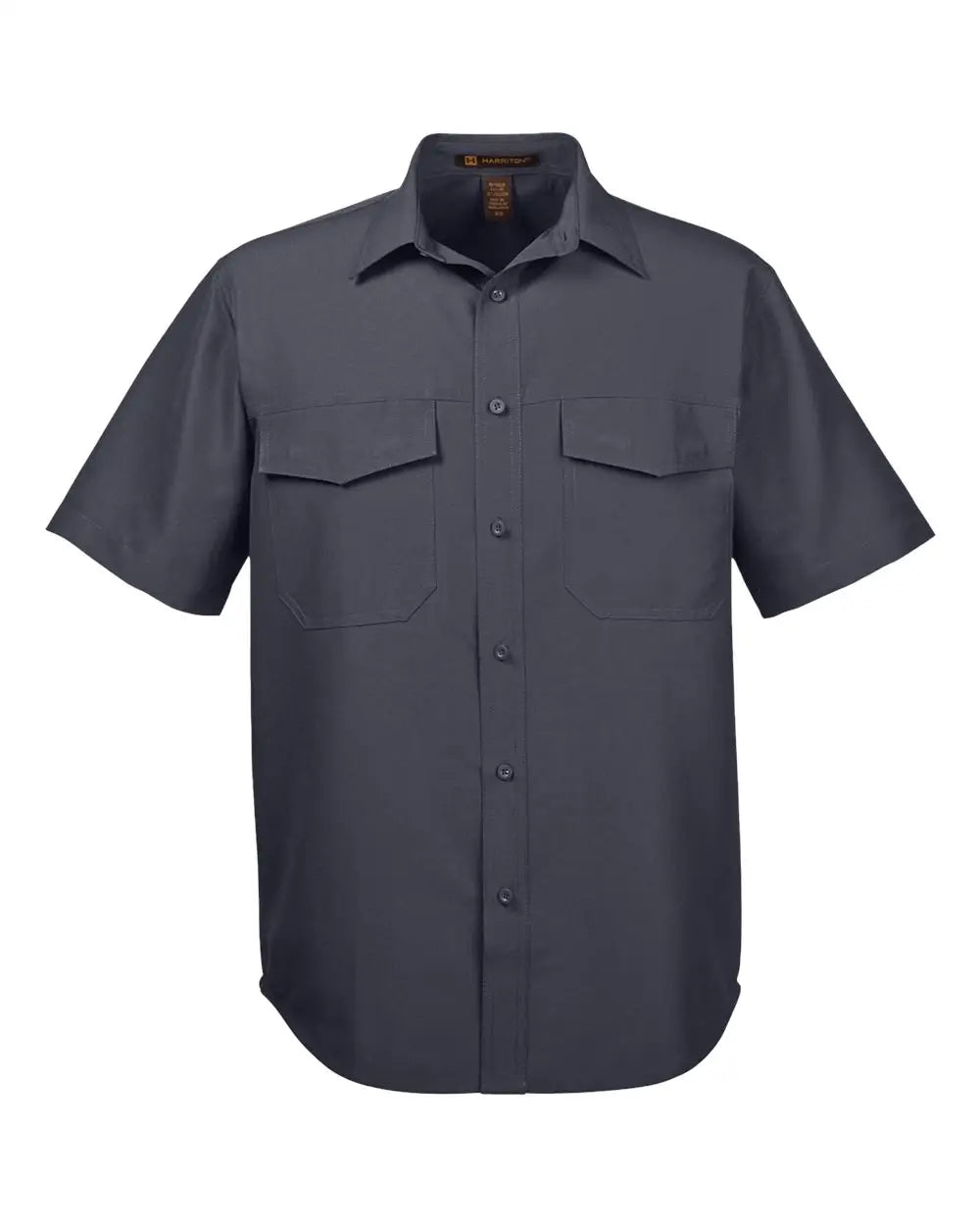Harriton M580 Men’s Key West Short Sleeve Performance Staff Shirt - Dark Charcoal - Xs