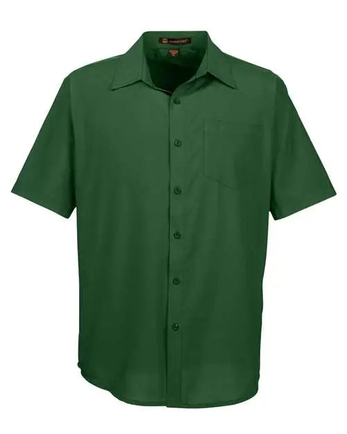 Harriton M610s Men’s Paradise Short Sleeve Performance Shirt - Palm Green