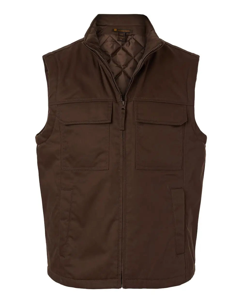 Harriton M723 Climabloc Station Vest - Dark Mocha - Adult Xs
