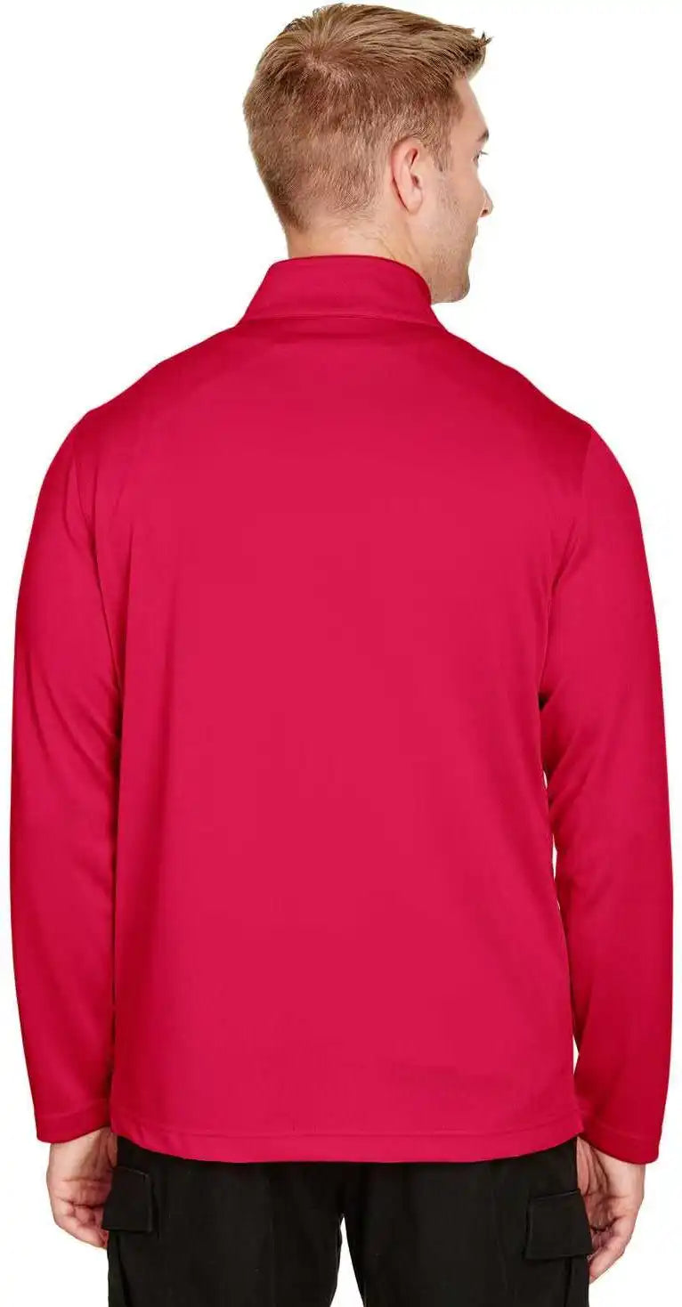 Harriton M748 Men’s Advantage Snag Protection Plus Il Quarter-zip - Red