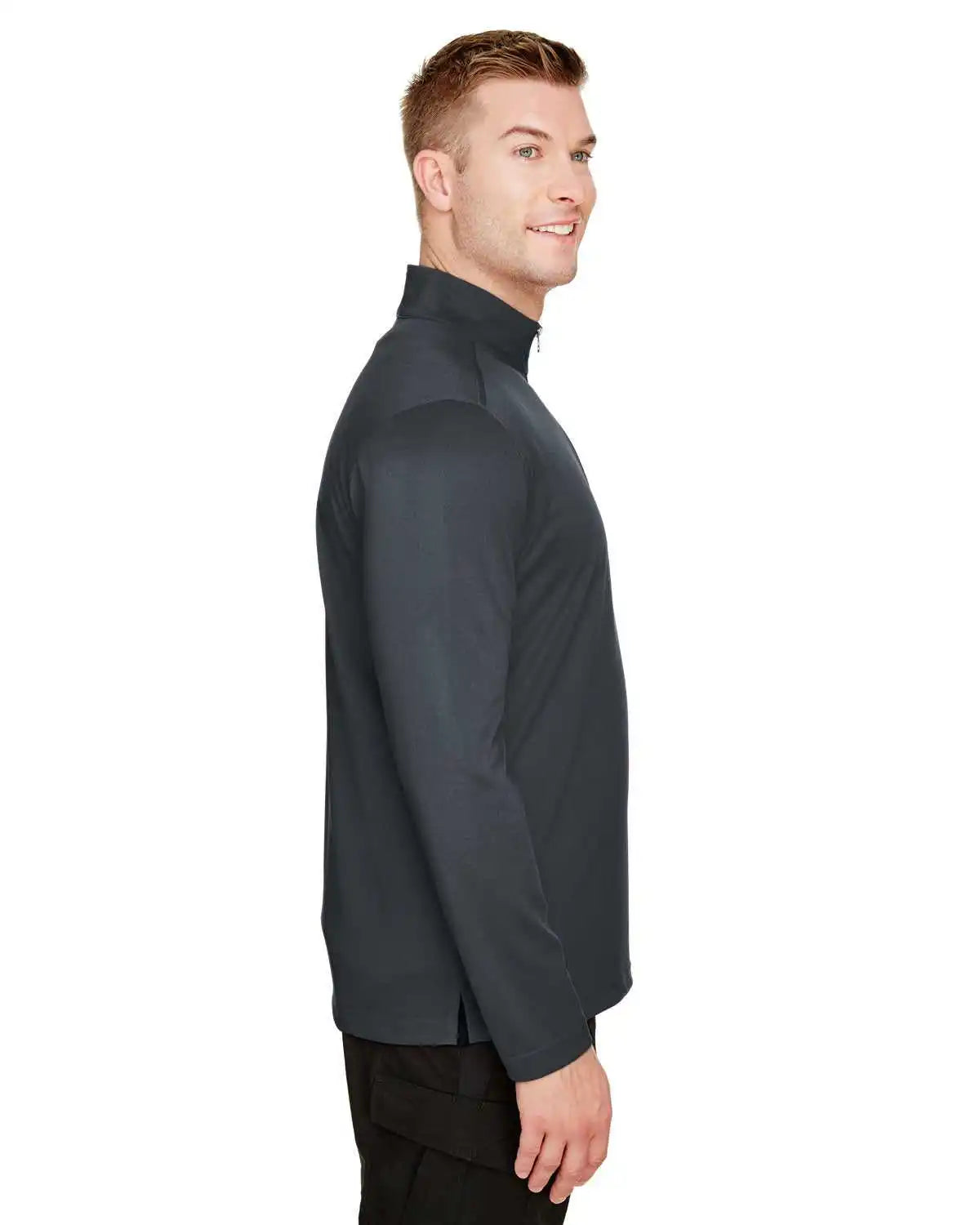 Harriton M748 Men’s Advantage Snag Protection Plus Il Quarter-zip - Dark Charcoal