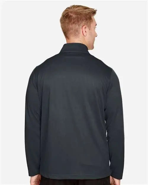 Harriton M748 Men’s Advantage Snag Protection Plus Quarter-zip Pullover - Dark Charcoal