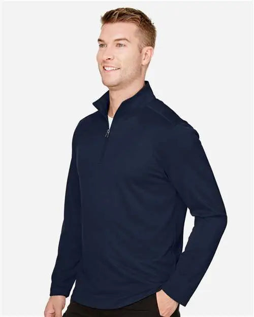 Harriton M748 Men’s Advantage Snag Protection Plus Quarter-zip Pullover - Dark Navy
