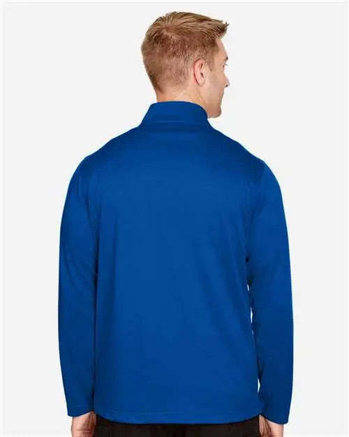 Harriton M748 Men’s Advantage Snag Protection Plus Quarter-zip Pullover - True Royal