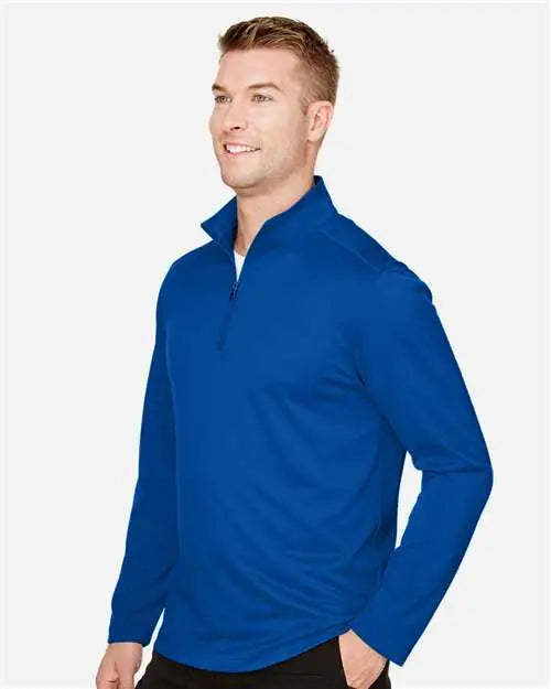 Harriton M748 Men’s Advantage Snag Protection Plus Quarter-zip Pullover - True Royal