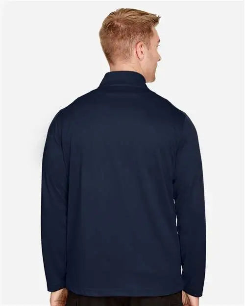 Harriton M748 Men’s Advantage Snag Protection Plus Quarter-zip Pullover - Dark Navy