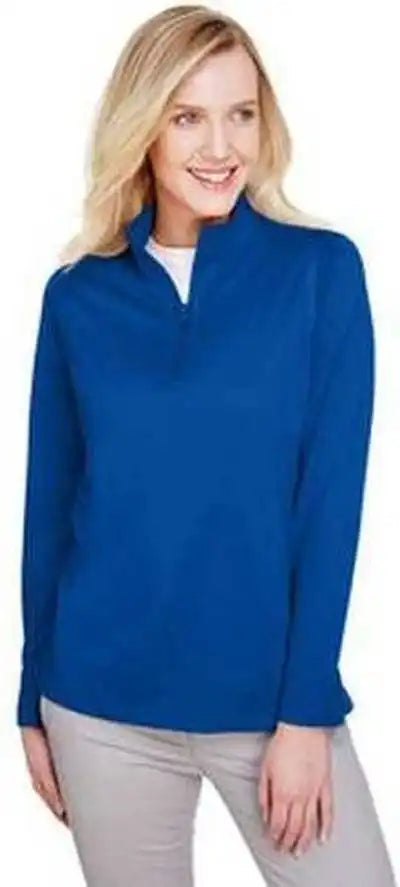 Harriton M748w Ladies’ Advantage Snag Protection Plus Il Quarter-zip - True Royal