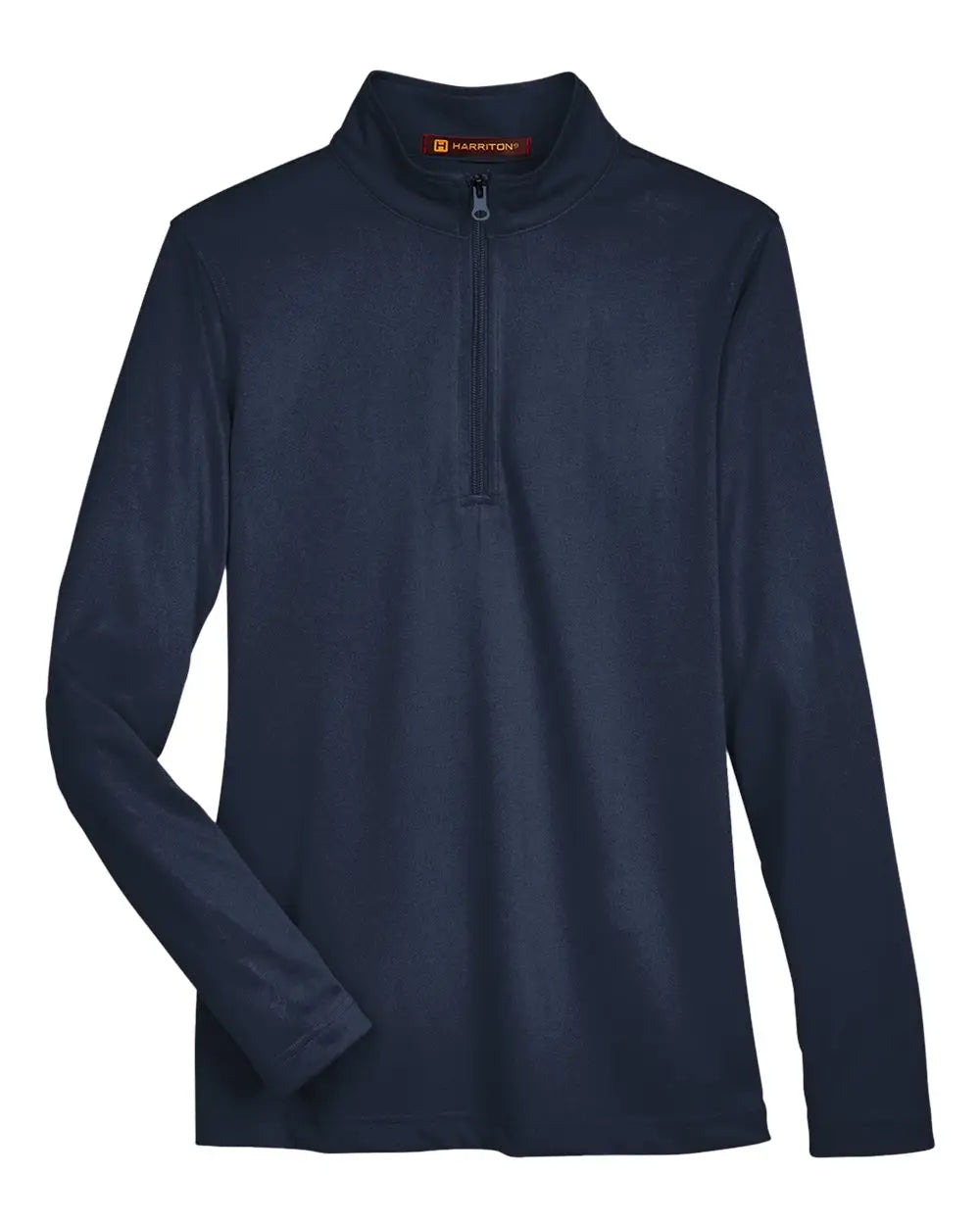 Harriton M748w Women’s Advantage Snag Protection Plus Quarter-zip Pullover - Dark Navy - Xs