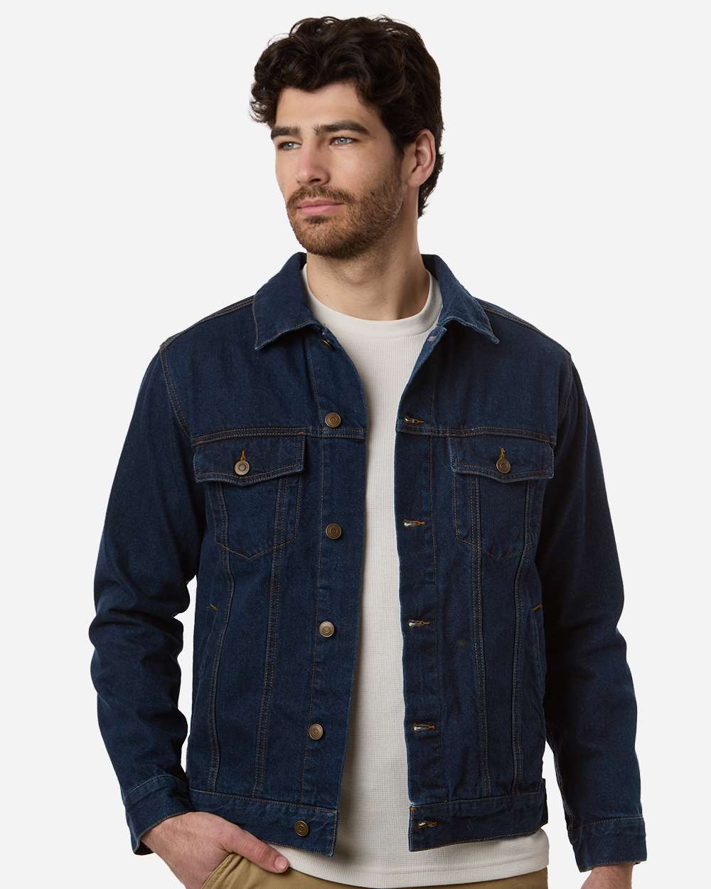 Harriton M75 Men’s Cooper Denim Jacket - Dark