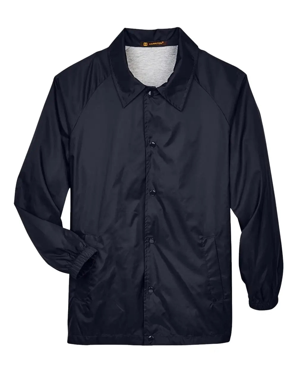 Harriton M775 Unisex Nylon Staff Jacket - Navy - Adult s