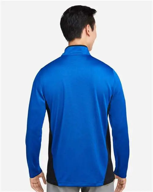 Harriton M786 Men’s Flash Snag Protection Plus Il Colorblock Quarter-zip Pullover - True Royal Black