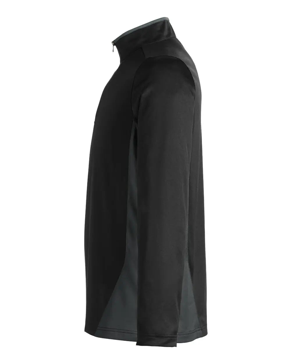Harriton M786 Men’s Flash Snag Protection Plus Il Colorblock Quarter-zip Pullover - Black Dark Charcoal