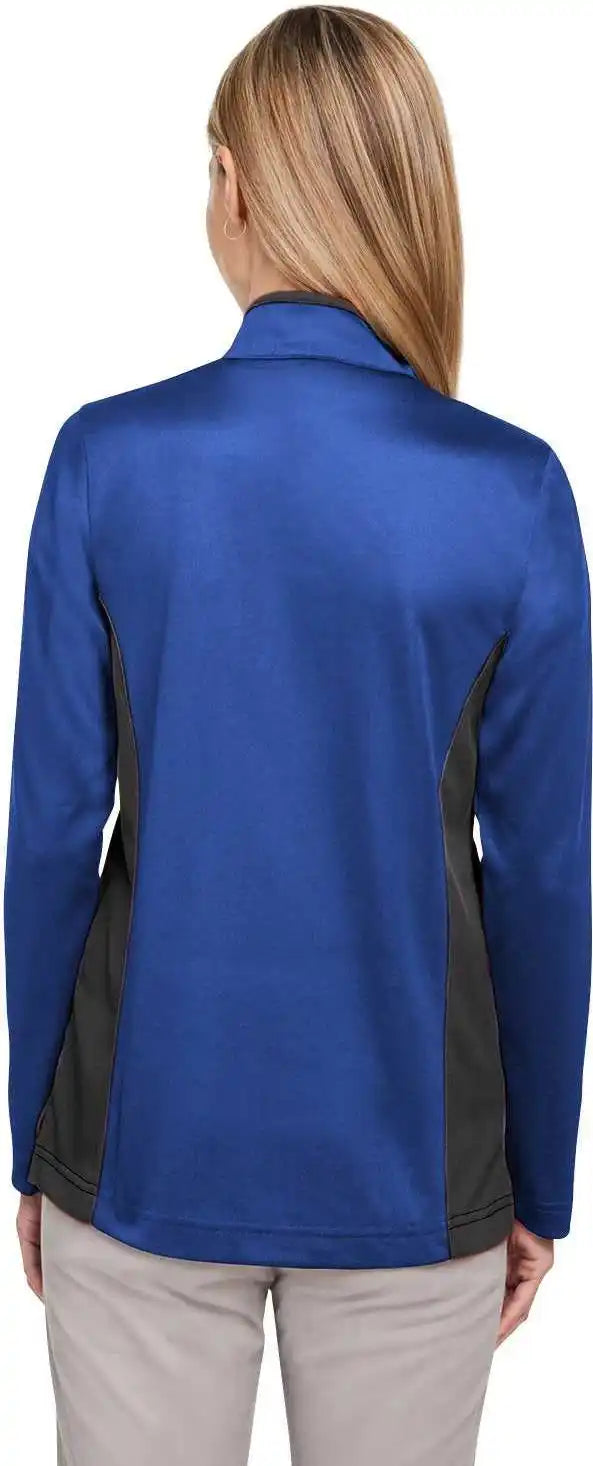 Harriton M786w Ladies’ Flash Snag Protection Plus Il Colorblock Quarter Zip True Royal