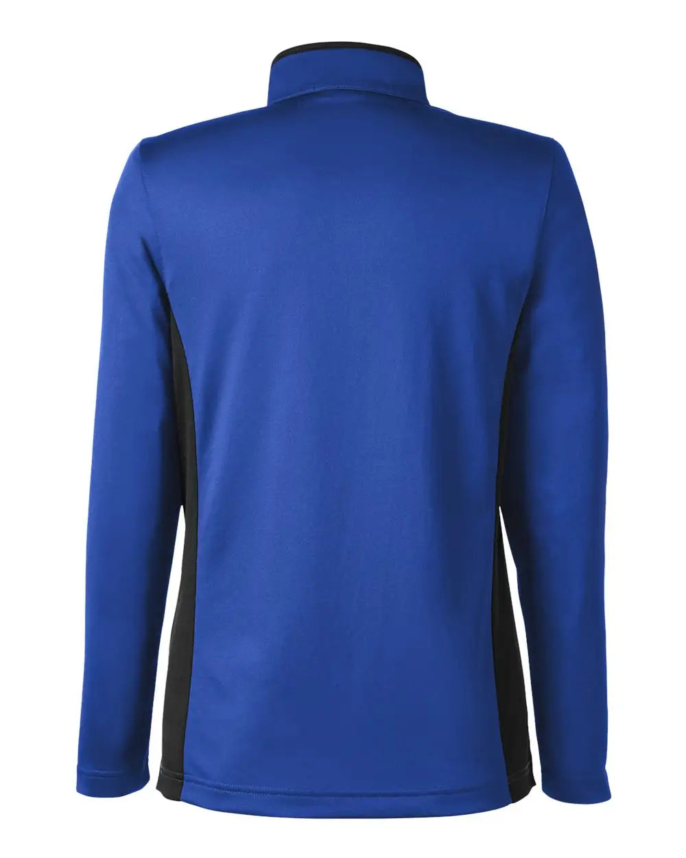 Harriton M786w Women’s Flash Snag Protection Plus Il Colorblock Quarter-zip Pullover - True Royal Black - Royal/ / Xs