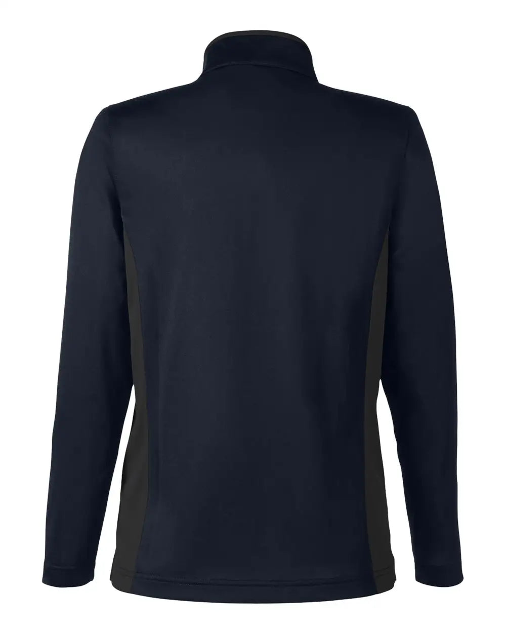 Harriton M786w Women’s Flash Snag Protection Plus Il Colorblock Quarter-zip Pullover - Dark Navy Charcoal - Dk Nvy / Xs