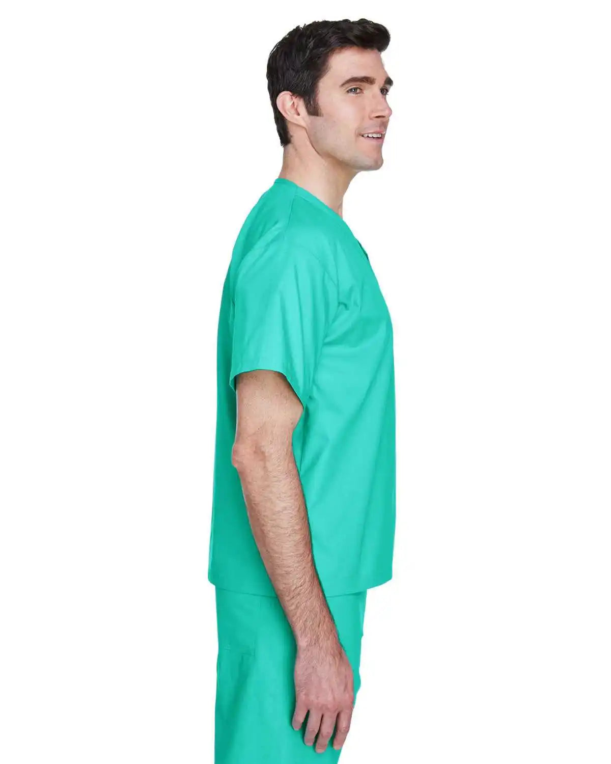 Harriton M897 Adult Restore 49 Oz Scrub Top - Aqua Green